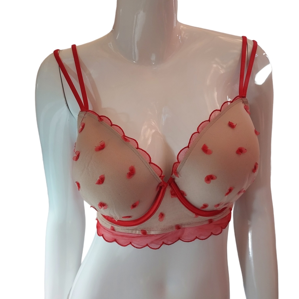 Victoria Secret Dream Angels  36DD Beige Nude Red